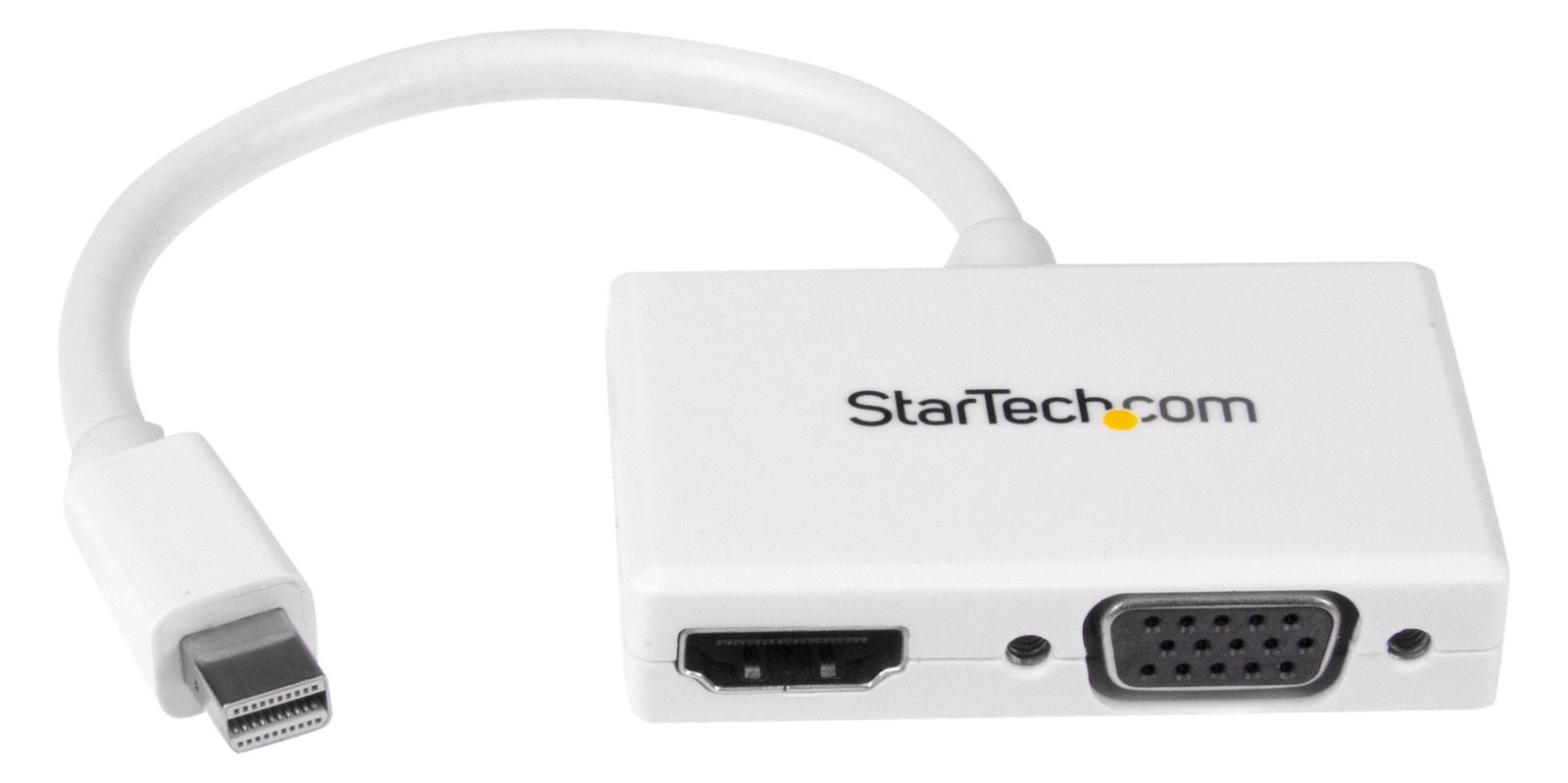 StarTech.com Reise A/V Adapter: 2-in-1 Mini DisplayPort auf HDMI oder VGA Konverter - Weiß