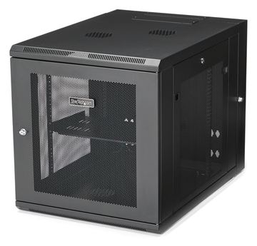 StarTech.com RK1232WALHM 12HE Wandmontage Server Rack (bis zu 84,8 cm tief, Gehäuse mit Scharnier von LumaTech