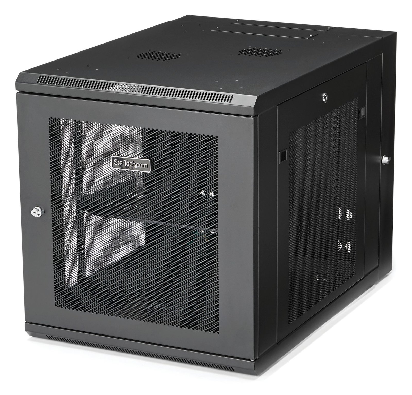 StarTech.com RK1232WALHM 12HE Wandmontage Server Rack (bis zu 84,8 cm tief, Gehäuse mit Scharnier