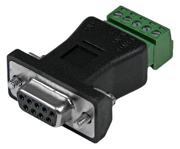 StarTech.com RS422 RS485 Seriell DB9 auf Klemmleiste - Serieller Adapter - 5-poliger Anschlussblock zu DB-9 (M) von LumaTech