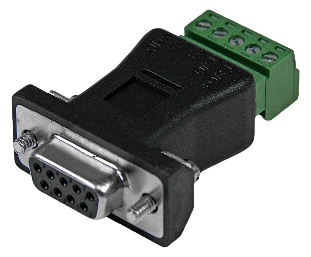 StarTech.com RS422 RS485 Seriell DB9 auf Klemmleiste - Serieller Adapter - 5-poliger Anschlussblock zu DB-9 (M)