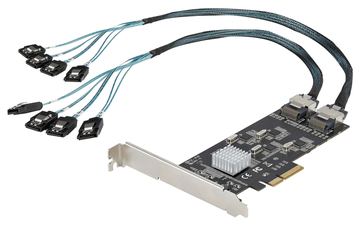 StarTech.com SATA PCIe Controller 8 Port - 6 Gbit/s PCI Express SATA Adapter - SATA PCIe Schnittstellenkarte von LumaTech