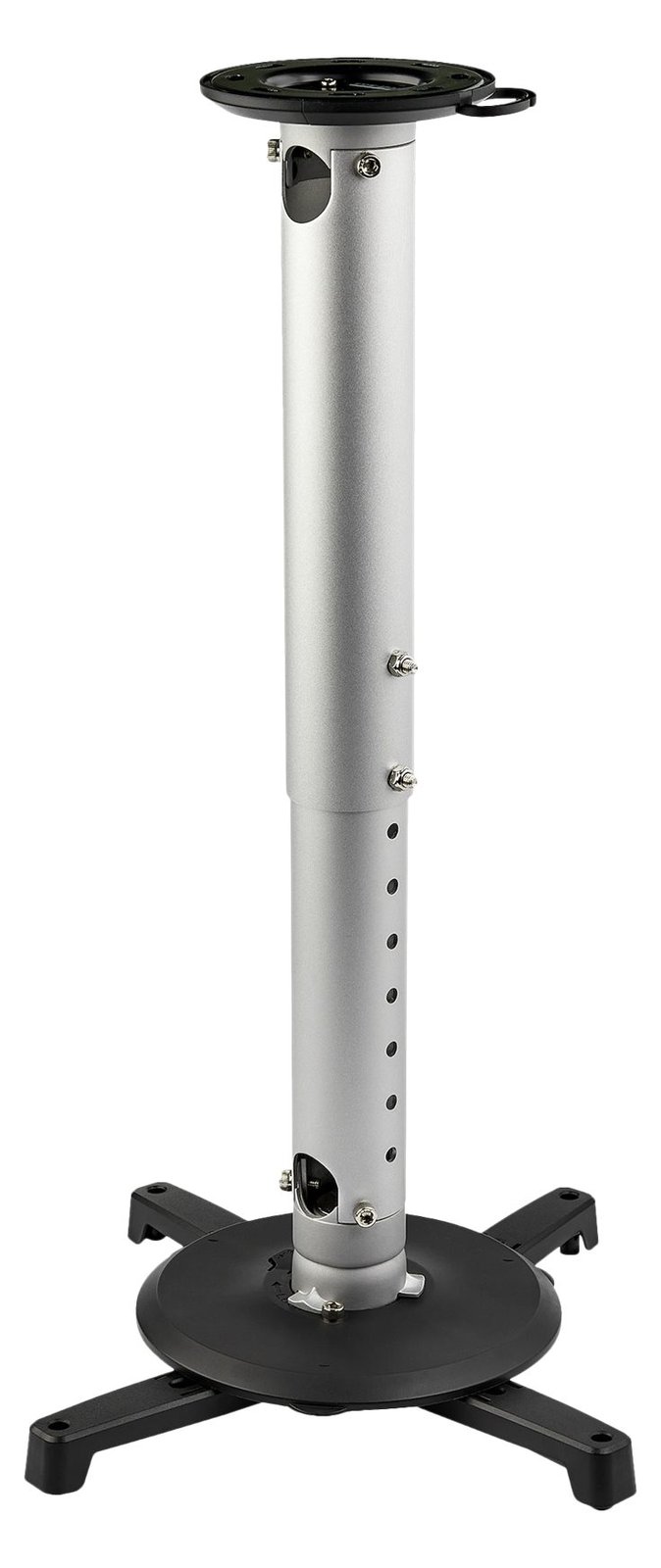StarTech.com Universal Ceiling Projector Mount, Heavy Duty Height Adjustable/Extendable Pole Mount 5-22.7