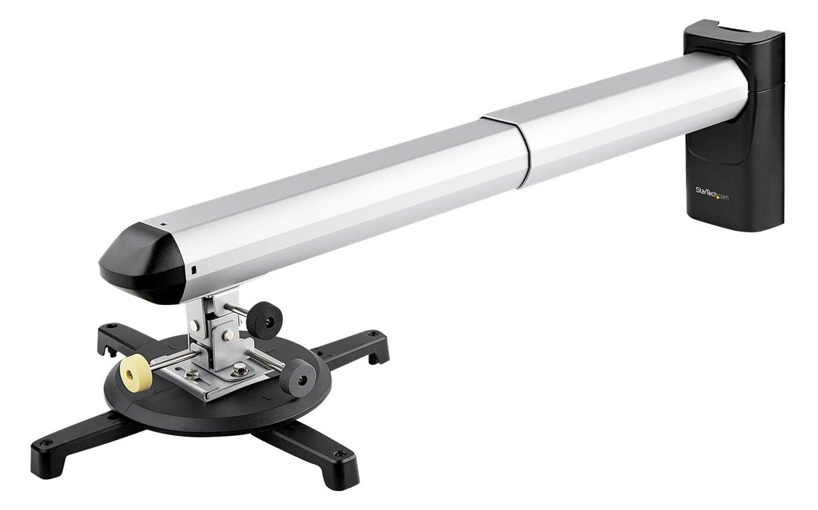 StarTech.com Universal Projector Wall Mount, Projector Mount supports Short & Ultra Short Throw Projectors up to 33lb