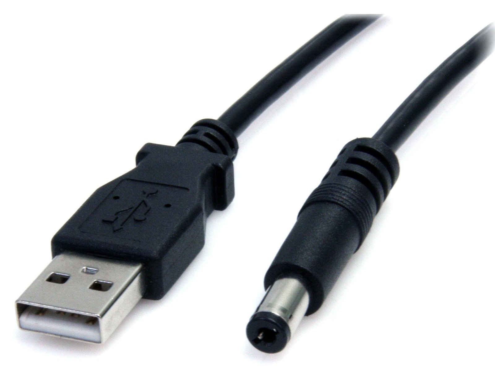 StarTech.com USB 2.0 auf Hohlstecker Typ N Kabel - USB A DC 5V 5,5mm Stecker Stromkabel Stecker 2m - Stromkabel - USB
