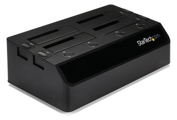 StarTech.com USB 3.0 4 Bay 2,5 / 3,5 Zoll SATA III Festplatten Dockingstation mit UASP und zwei Lüftern von LumaTech