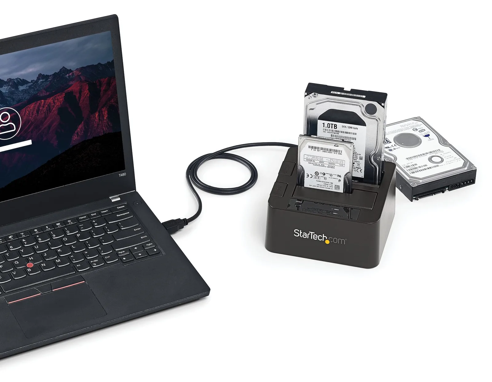 StarTech.com USB 3.1 (10 Gbit/s) Dual-bay Festplatten Dockingstation für 2,5 (6,4cm), Ansicht 4
