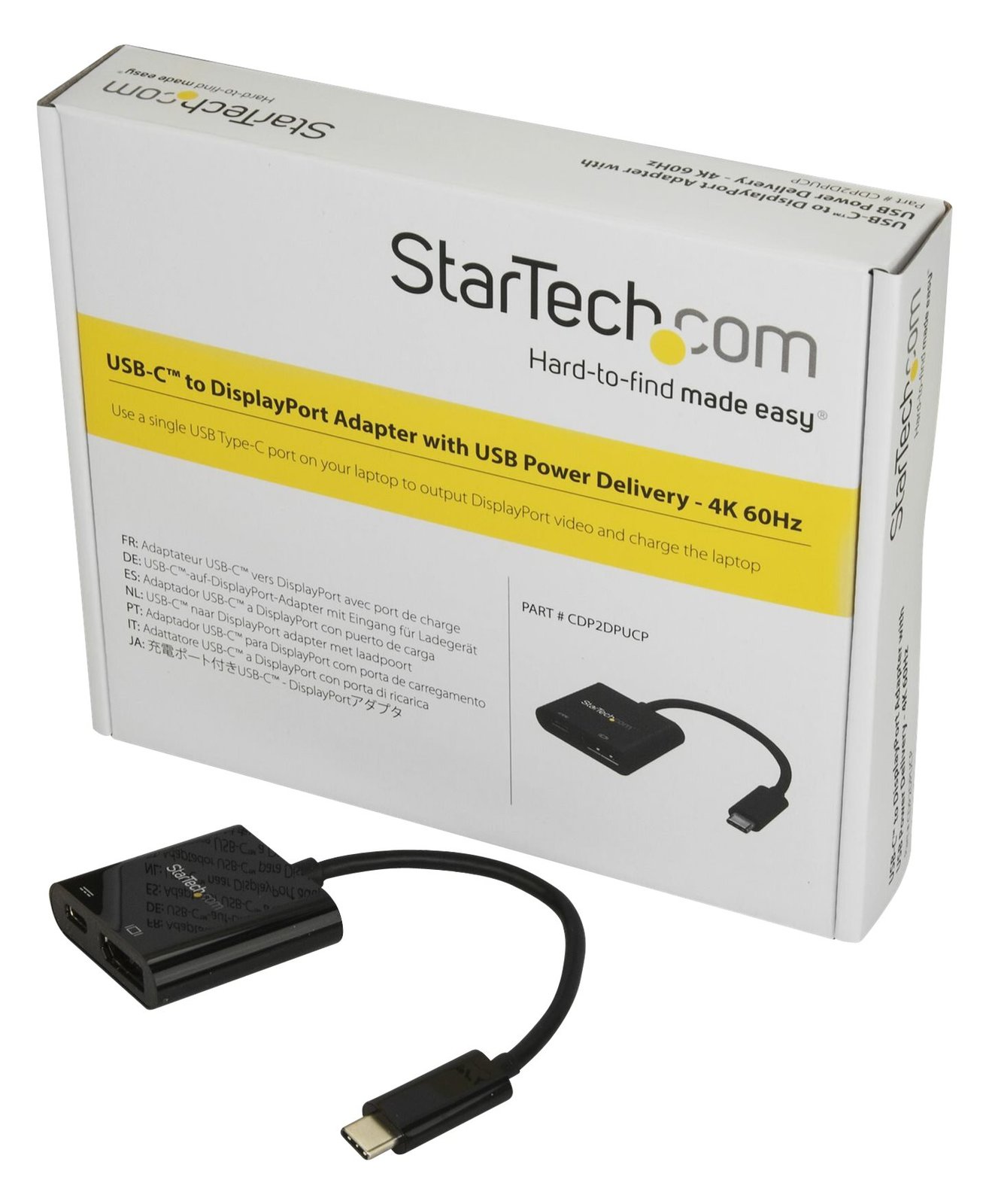 StarTech.com USB C DisplayPort Adapter mit USB Stromversorgung (USB PD)