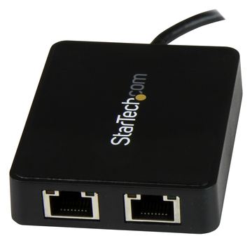 StarTech.com USB-C auf Dual-Gigabit Ethernet Adapter mit USB (Typ-A) von LumaTech