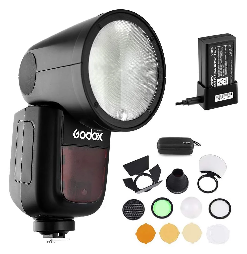 Godox  V1-C - 1,5 s - 420 g - Kompaktes Blitzlicht, Ansicht 3