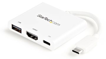 StarTech.com USB-C to HDMI Adapter - White - 4K 30Hz - Thunderbolt 3 Compatible - with Power Delivery (USB PD) von LumaTech