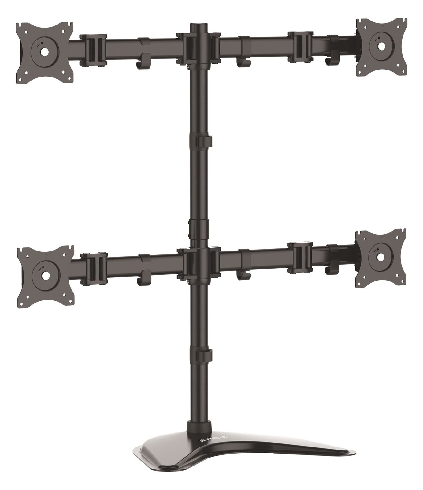 StarTech.com Vierfach-Monitorhalter - Schwenkbar - Verstellbarer 4 Monitorständer - Für VESA Monitore bis zu 27 Zoll