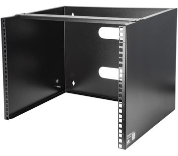 StarTech.com Wandmontage Halterung für flache Rack Geräte - 8HE - Gehäuse - geeignet für Wandmontage - Schwarz von LumaTech