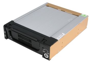 StarTech.com Wechselrahmen 5,25 Zoll - Mobiles Festplatten Hot Swap Speicher Rack für 3,5 (8,9cm) von LumaTech