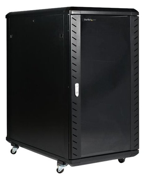 StarTech.com Zerlegbarer 22HE Serverschrank mit Rollen