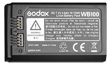 Godox WB100 - Speziell - Lithium-Ion (Li-Ion) - 2600 mAh - 7,2 V - 18,72 Wh - China von LumaTech