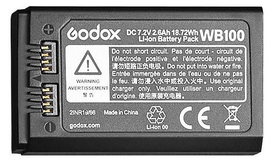 Godox  WB100 - Speziell - Lithium-Ion (Li-Ion) - 2600 mAh - 7,2 V - 18,72 Wh - China