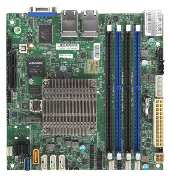 Supermicro A2SDi-4C-HLN4F - Motherboard - Mini-ITX - Intel 1310