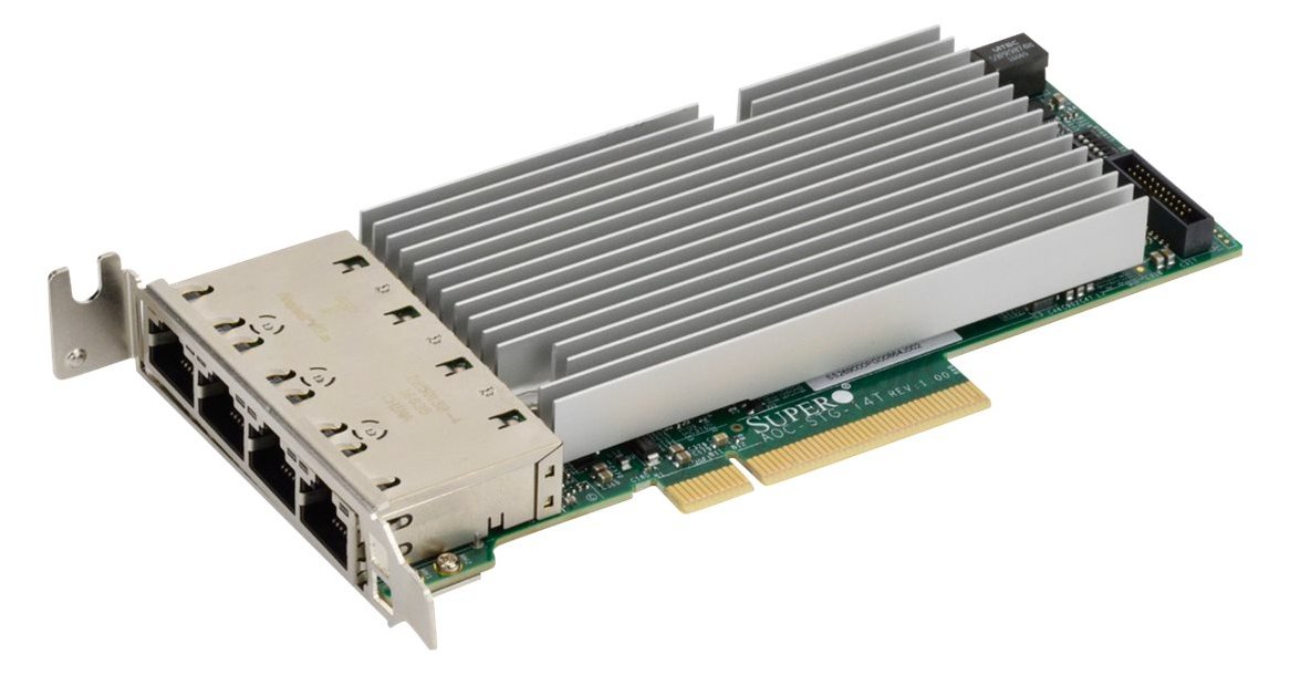 Supermicro AOC-STG-i4T - Netzwerkadapter - PCIe 3.0 x8 Low-Profile