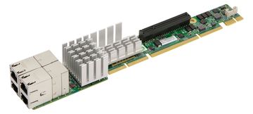 Supermicro AOC-UR-i4XT 1U Ultra Riser - Netzwerkadapter von LumaTech