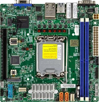 Supermicro Mainboard X13SCL-iF mini-ITX Sockel 1700 DDR5-only Bulk - Mainboard - Intel Sockel 1700 (Core i) von LumaTech