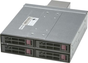 Supermicro Mobile Rack CSE-M14TQC - Gehäuse für Speicherlaufwerke mit Lüfter - 2.5 (6.4 cm) von LumaTech