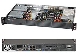 Supermicro SC504 203B - Rack-Montage - 1U - Mini-ITX von LumaTech