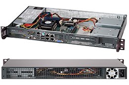 Supermicro SC505 203B - Rack-Montage - 1U - Mini-ITX