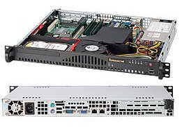 Supermicro SC512 203B - Rack-Montage 1U - ATX 200 Watt