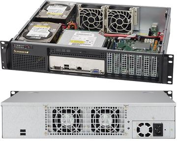 Supermicro SC523 L-505B - Rack-Montage 2U - ATX 500 Watt von LumaTech