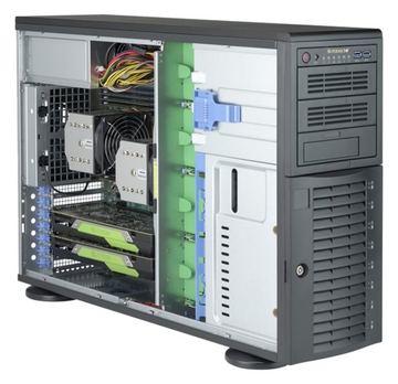 Supermicro SC743 AC-1K26B-SQ - Tower - 4U - E-ATX von LumaTech