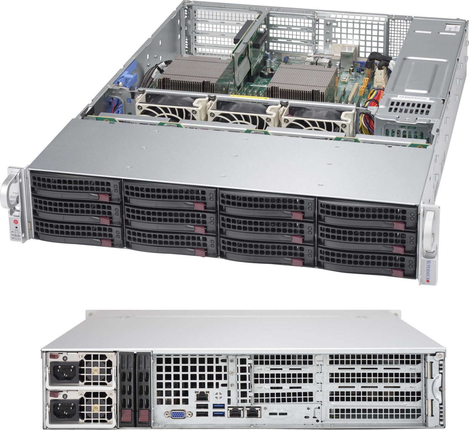 Supermicro SC826 BAC4-R1K23WB - Rack-Montage 2U