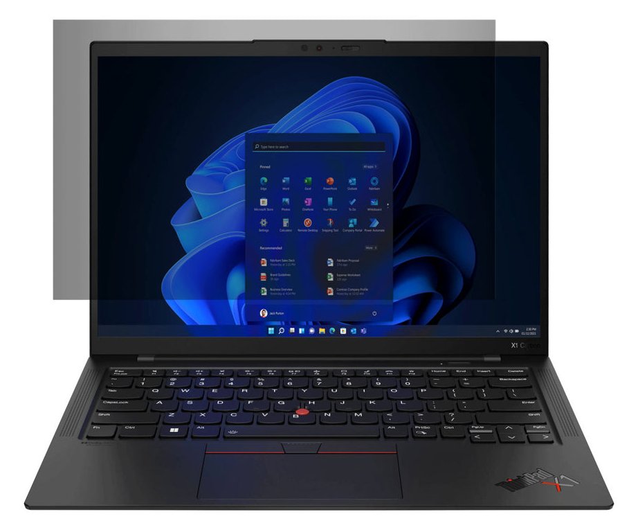 Targus 4Vu - Blickschutzfilter für Notebook - entfernbar - Klebestreifen, Schiebelaschen, Flexi-Scharniere - 14