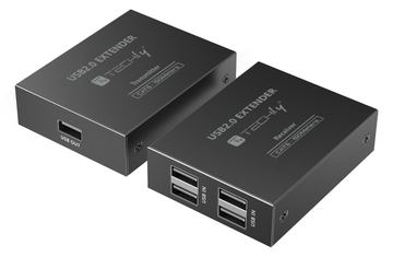 Techly 4-port High-Speed USB 2.0 Extender bis zu 150m mit einem Cat.6 - Kabel - Digital/Daten von LumaTech