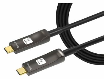 Techly Aktiv USB-C AOC Glasfaserkabel 4k 20m - Kabel - Digital/Daten von LumaTech