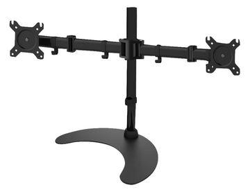 Techly Aufstellung - für 2 LCD-Displays - Schwarz - Bildschirmgröße: 33-68.6 cm (13-27) von LumaTech