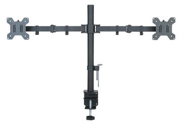 Techly Aufstellung - für 2 LCD-Displays - Schwarz - Bildschirmgröße: 33-68.6 cm (13-27) von LumaTech