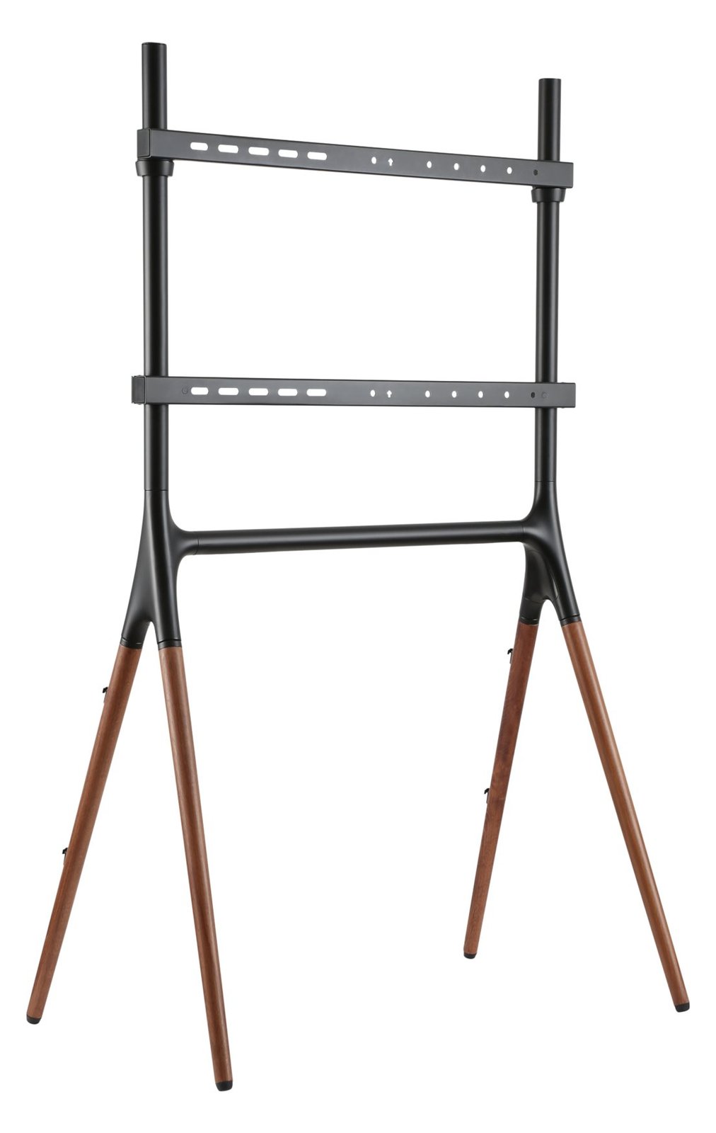 Techly Aufstellung - Stativ - für Flachbildschirm - Schwarz, braun - Bildschirmgröße: 124.5-177.8 cm (49-70)