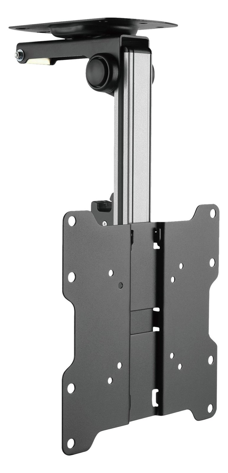 Techly Befestigungskit (Deckenhalterung) - für LCD TV - Stahl - Schwarz, Silber - Bildschirmgröße: 43.2-94 cm (17-37)