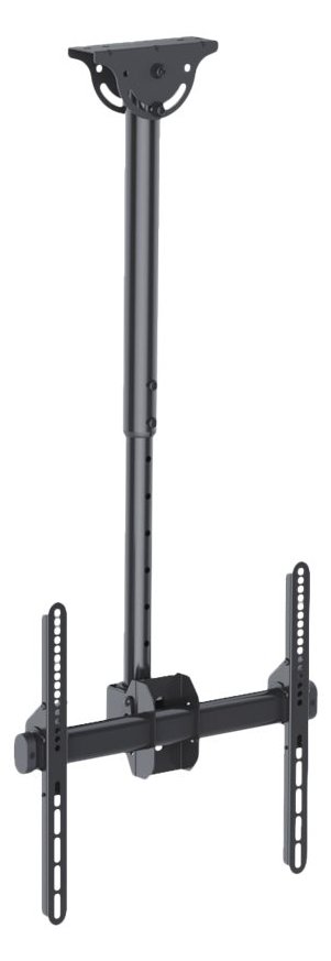 Techly Befestigungskit (Deckenmontage, Montageklammer, Teleskopstange) - für Flachbildschirm zwischen 32 und 55