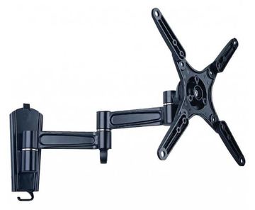 Techly Befestigungskit (Wandplatte, 3 Gelenke, Halterung für Display) - für Flachbildschirm - Aluminium - Schwarz von LumaTech