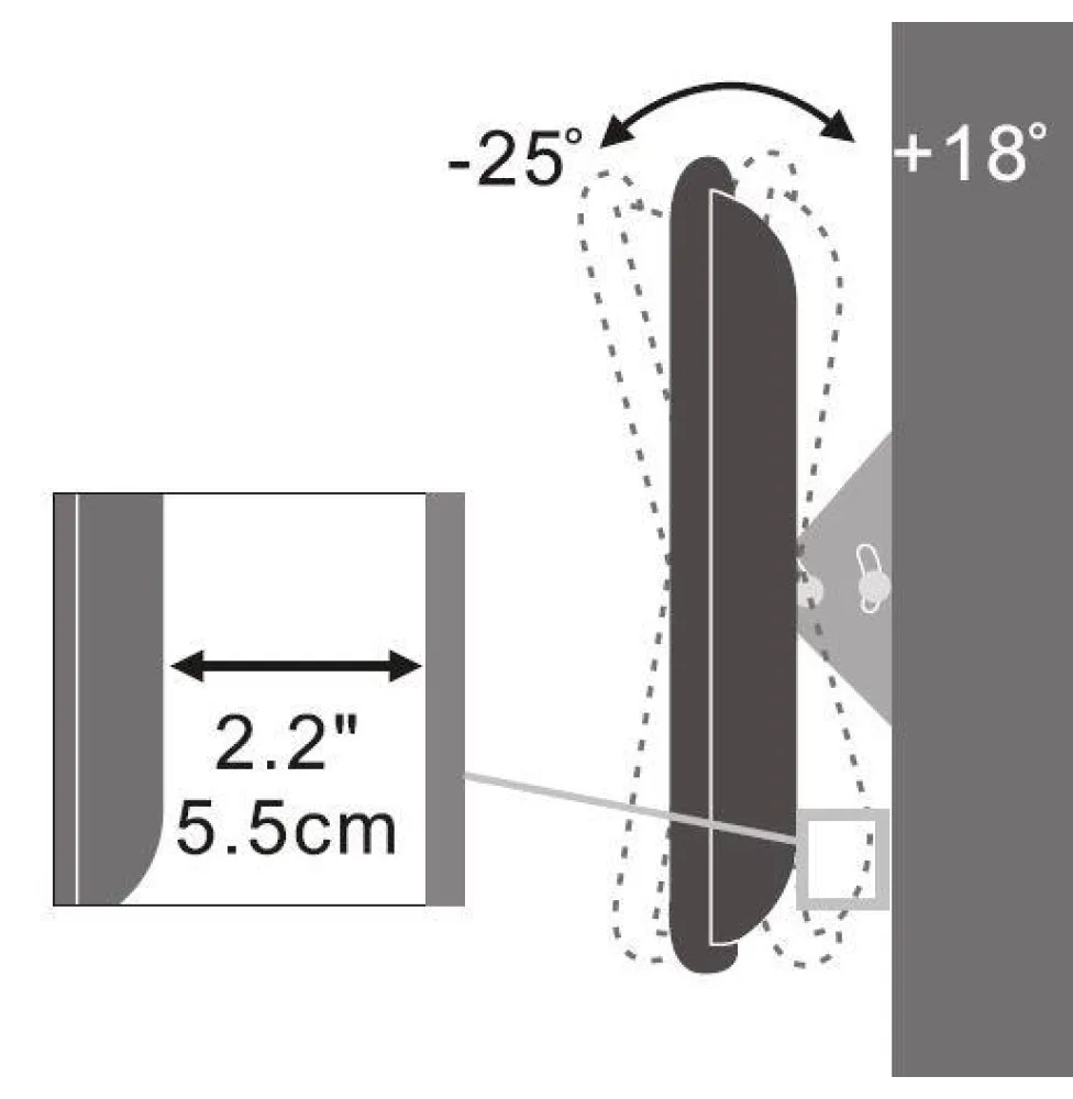 Techly Befestigungskit (Wandplatte, Halterung für Display) für flat panel - Silber - Bildschirmgröße: 33-78.7 cm, Ansicht 5