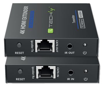 Techly IDATA EXT-565 - 4096 x 2160 Pixel - AV-Sender & -Empfänger - 70 m - Kabelgebunden - Schwarz - HDCP von LumaTech
