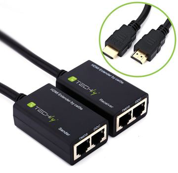 Techly IDATA EXT-E30D - Erweiterung für Video/Audio von LumaTech