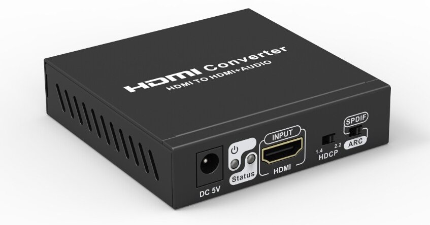 Techly IDATA HDMI-EAC - Aktiver Videokonverter - Schwarz - CE - FCC - RAEE - 480i - 480p - 576i - 576p - 1080i - 1080p