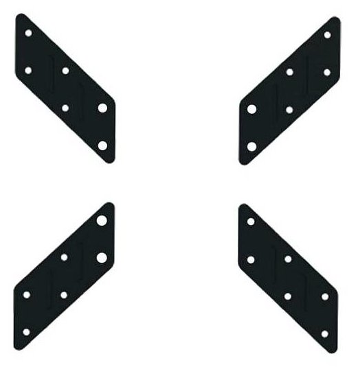 Techly Montagekomponente (VESA-Adapter) - kaltgewalzter Stahl