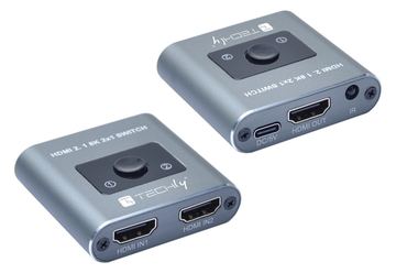 Techly Switch HDMI 2.1 2x1 8K - Switch - 48 Gbps von LumaTech