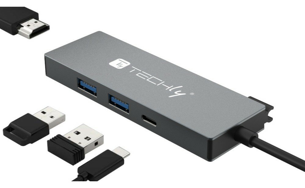 Techly USB3.2 Type-C Docking Station 2x USB-A 1x USB-C HDMI