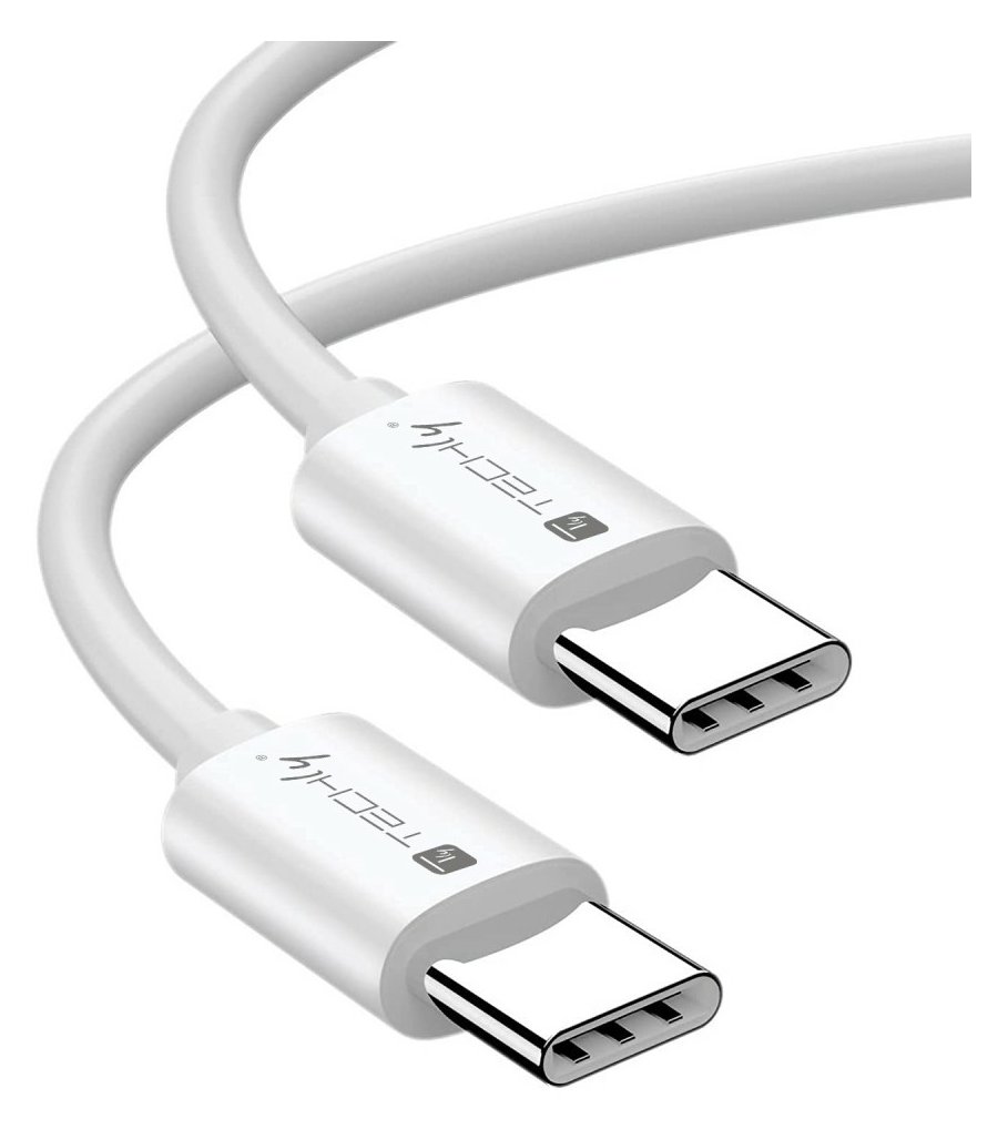 Techly USB4 Gen3 USB-C EPR Kabel 40G 240W 8K zertifiziert 1m weiß - Kabel - Digital/Daten