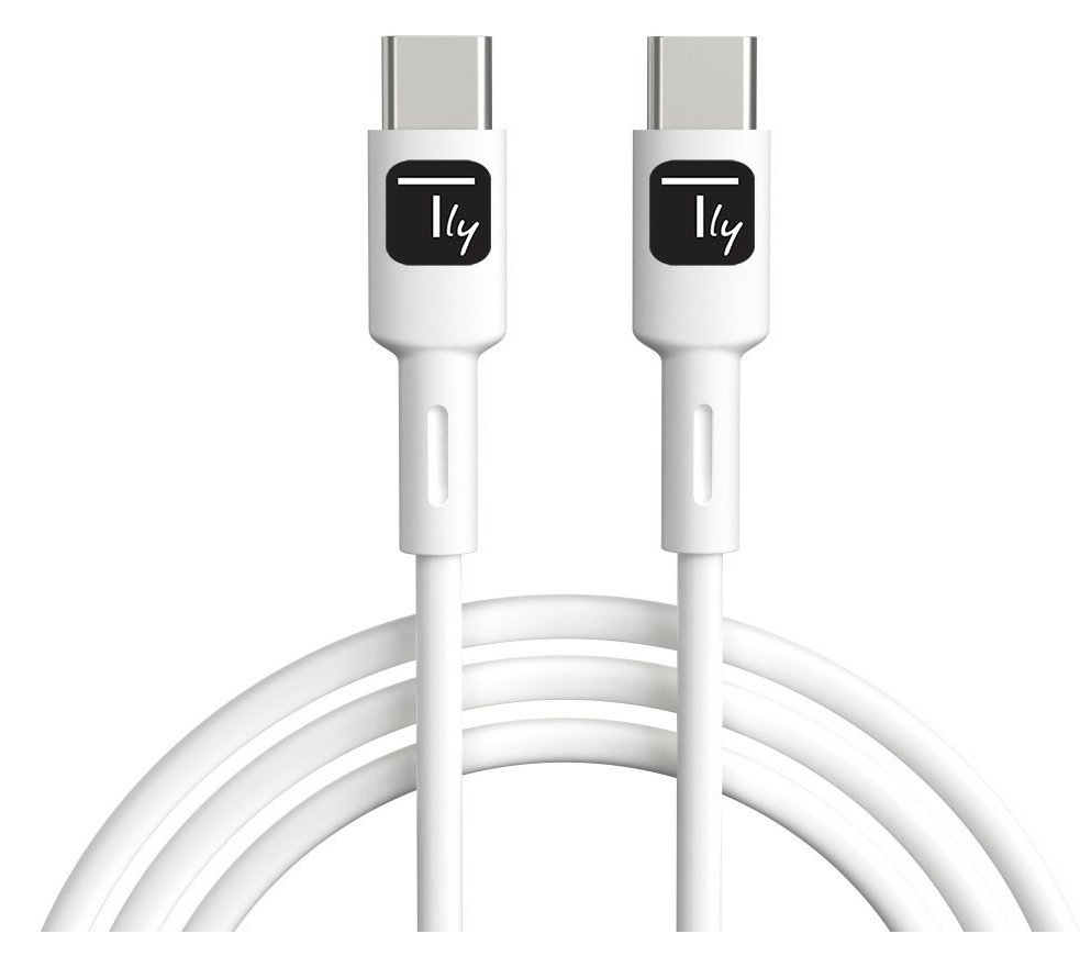 Techly USB-C Stecker 2.0 Kabel 1m weiß - Kabel - Digital/Daten